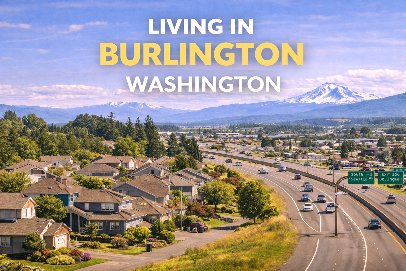 Living in Burlington Washington – Skagit County neighborhoods and convenient I-5 access