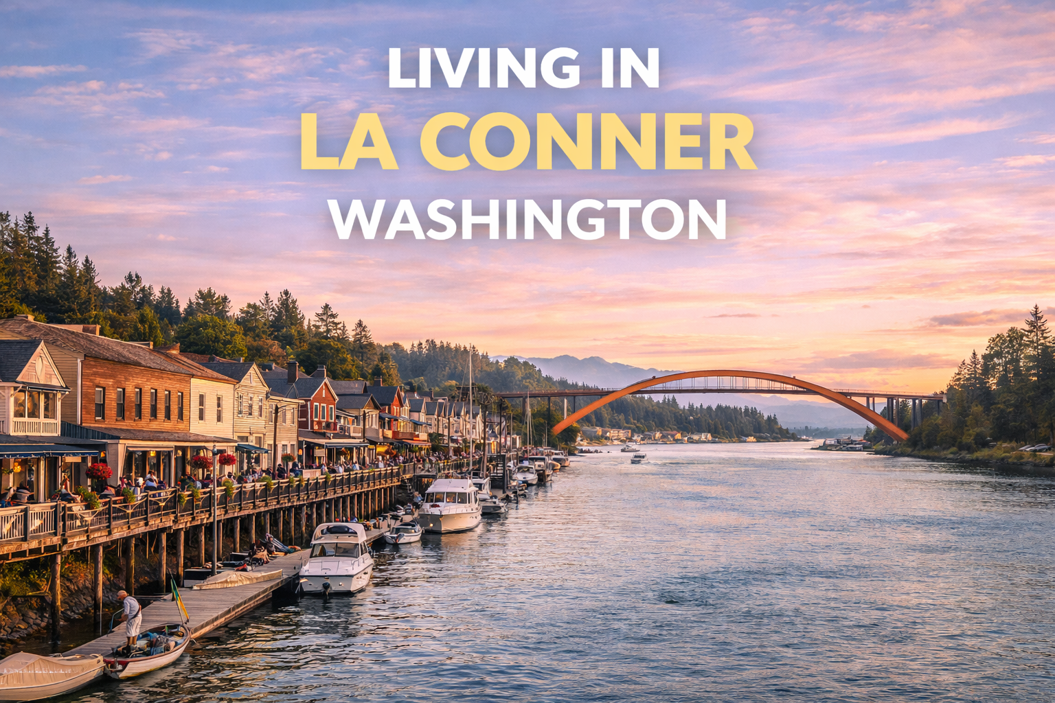 Living in La Conner Washington – historic waterfront town and Swinomish Channel